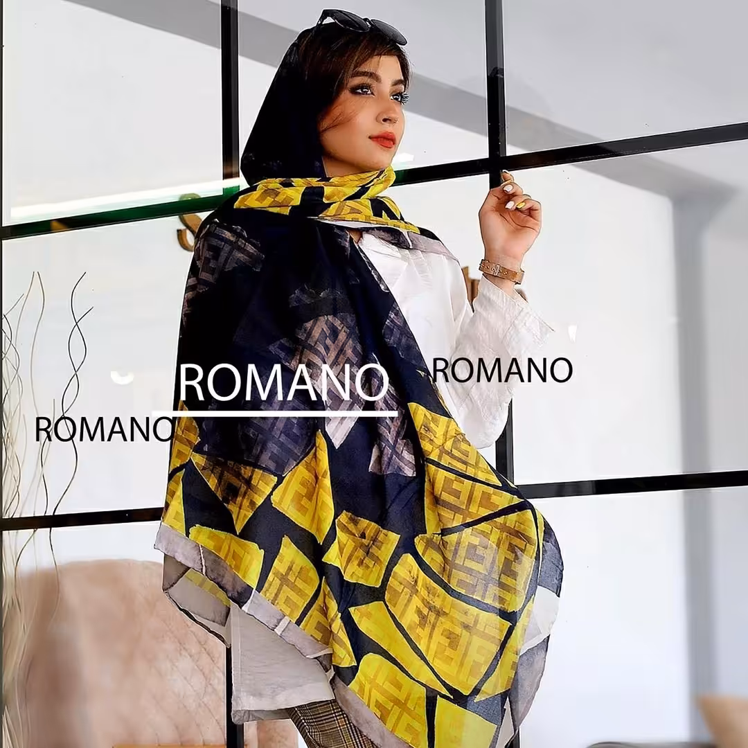 روسری نخی ژورنالی