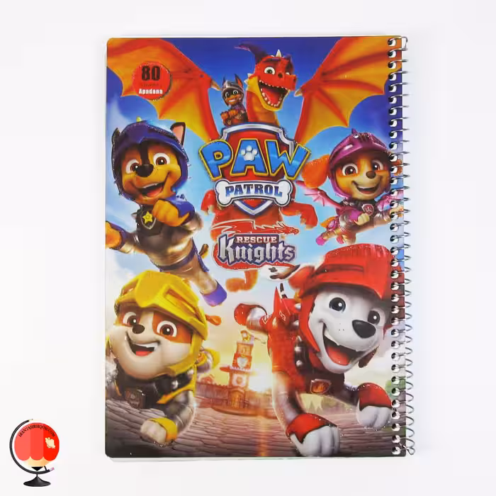 دفتر مشق 80 برگ سیمی طرح سگ های نگهبان آپادانا