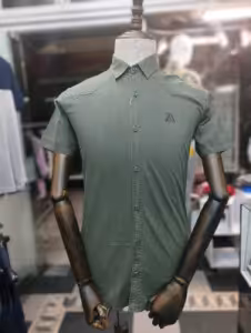 پیراهن آستین کوتاه کتان