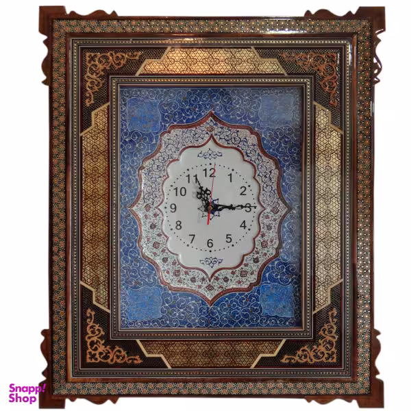 ساعت دیواری خاتم کاری مدل W035