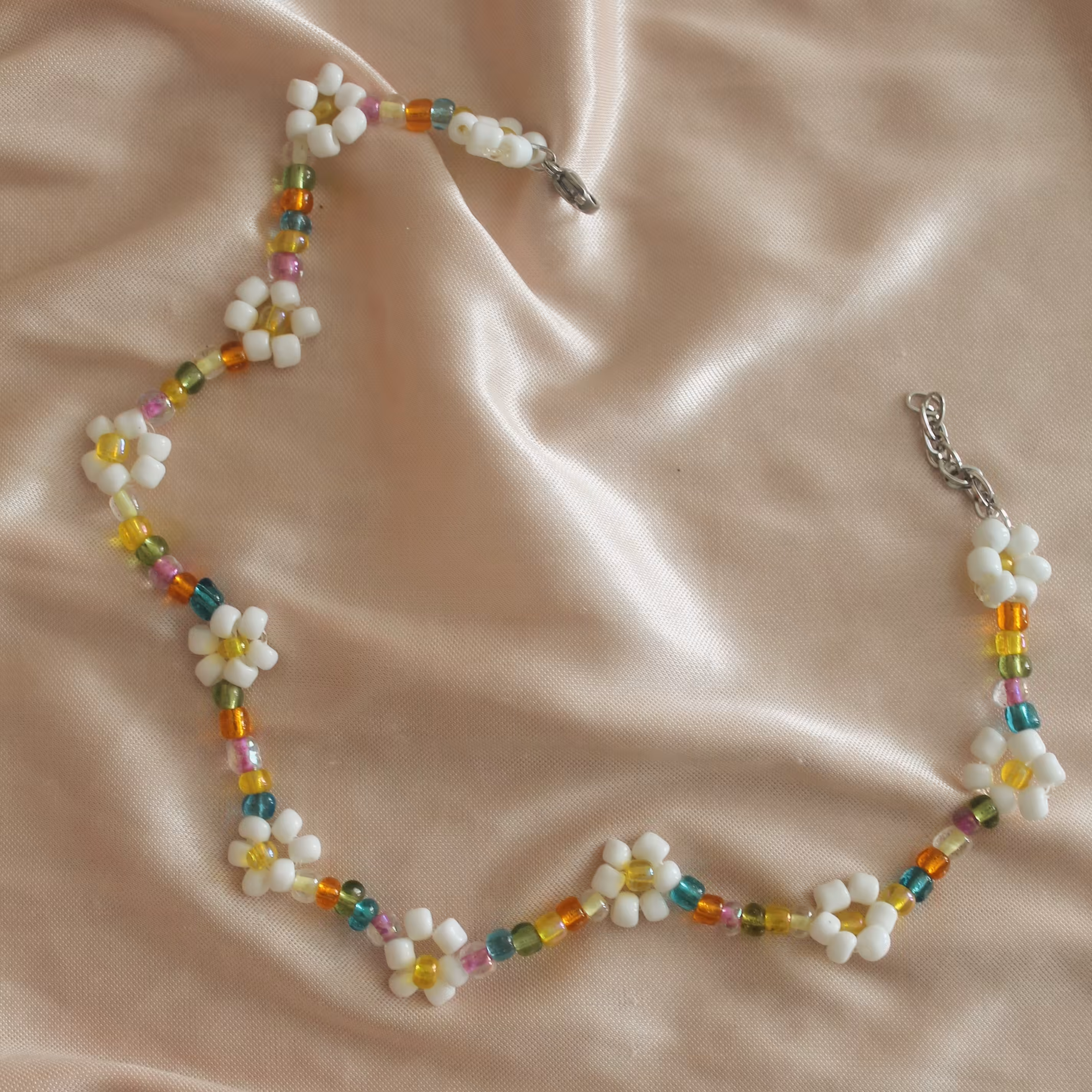 گردنبند گل های رویایی (دستساز)