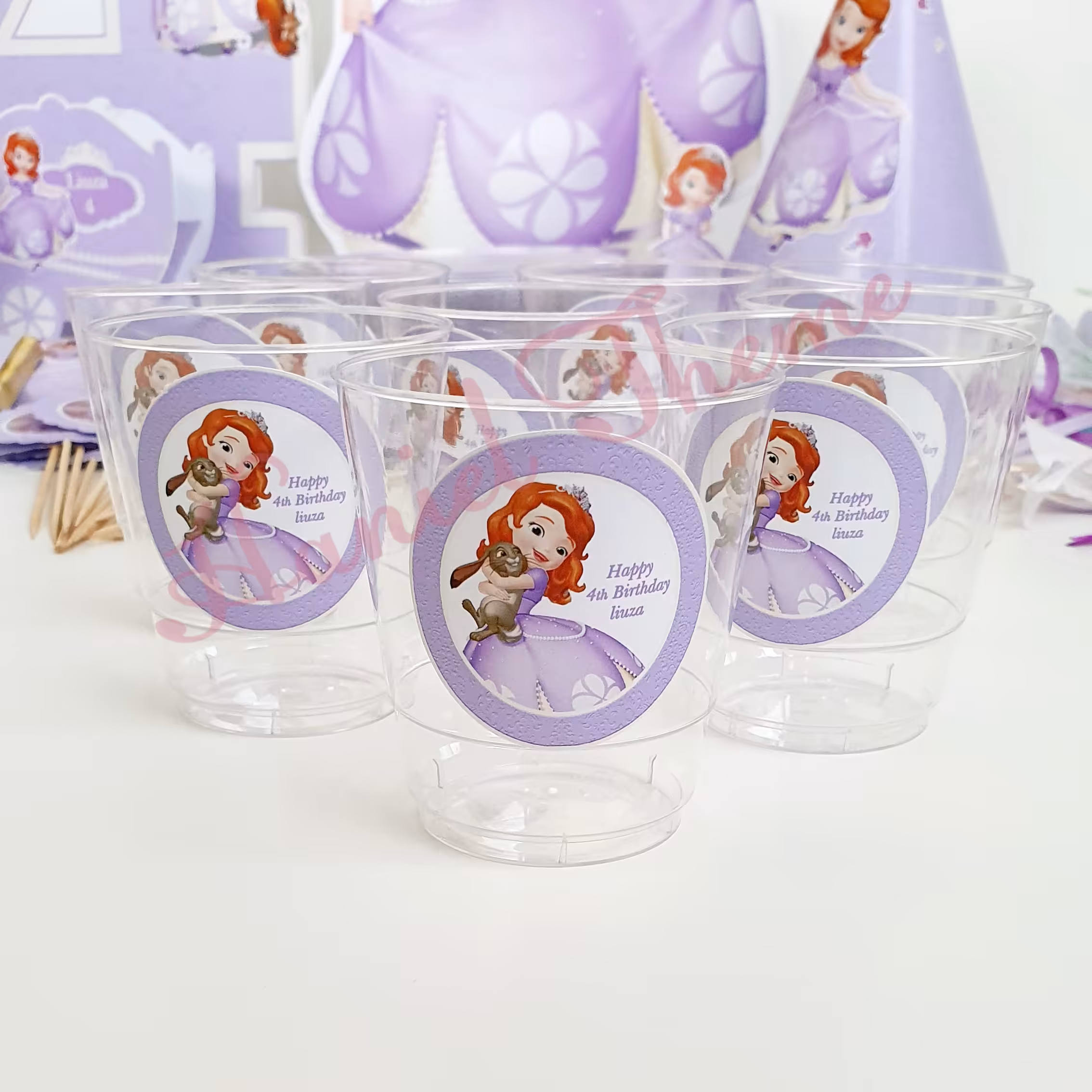 لیوان تم های دخترونه در بسته های 6 تایی با هر طرح و تمی که مدنظرتون هست قابل سفارشه