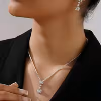 نیم ست تنیسی دو نگین