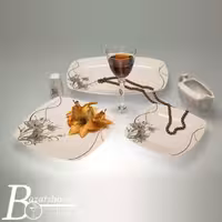 سرویس چینی غذاخوری 107پارچه تقدیس طرح ژارمان 12نفره کوئین