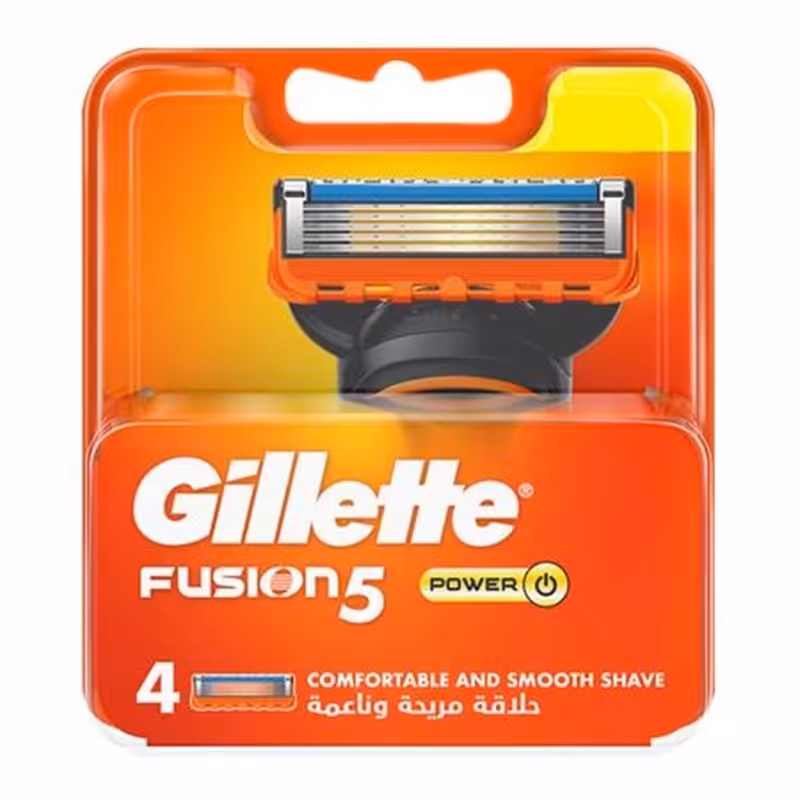 تیغ یدک 5 لبه مدل Fusion 5 Power ژیلت بسته 4 عددی