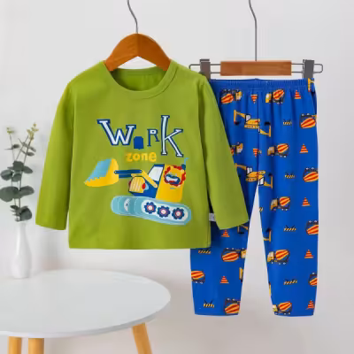 بلوز شلوار راحتی بچه گانه طرح لودر فانتزی