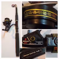 ست کامل لوازم ماهیگیری،،چوب و چرخ shakspear،،SIGMA040ژاپن واقعی