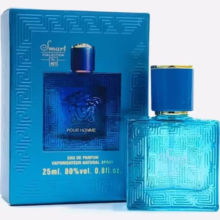 ادو پرفیوم مردانه اسمارت مدل ورساچه اروس آبی کد 401 حجم 25 میل