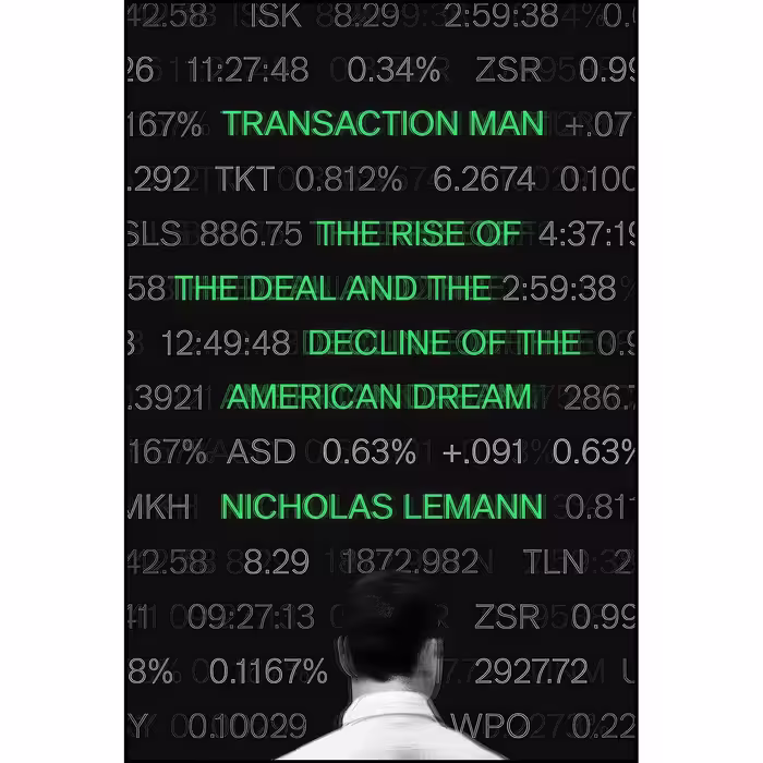 کتاب زبان اصلی Transaction Man اثر Nicholas Lemann