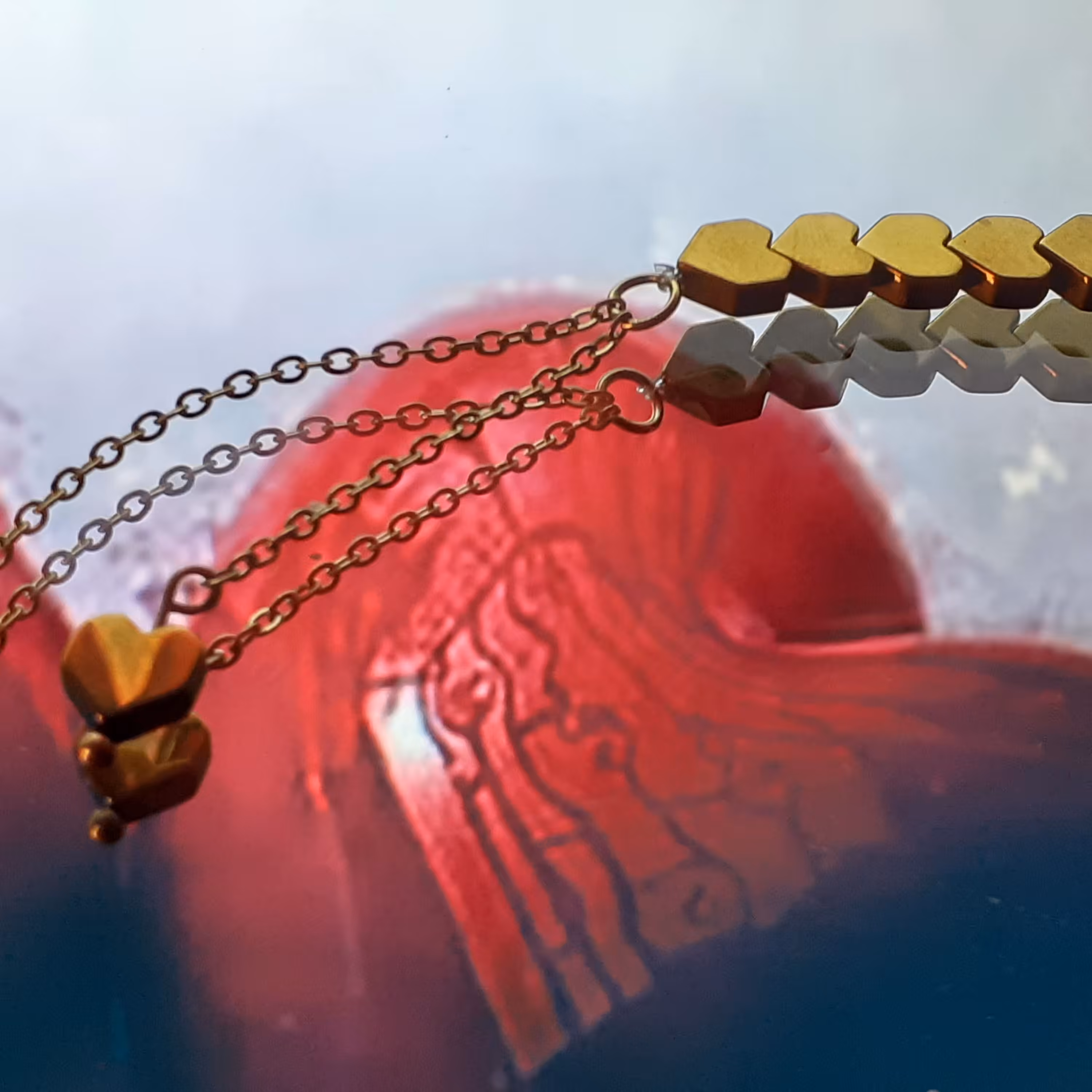 دستبند نیم هلال قلبی شماره 7--147