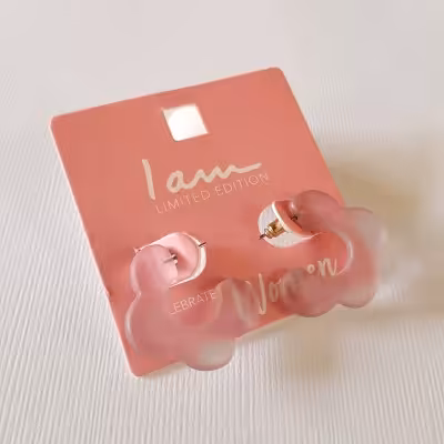 گوشواره یاسی مینیمال ، کار فوق العاده زیبا و ترند