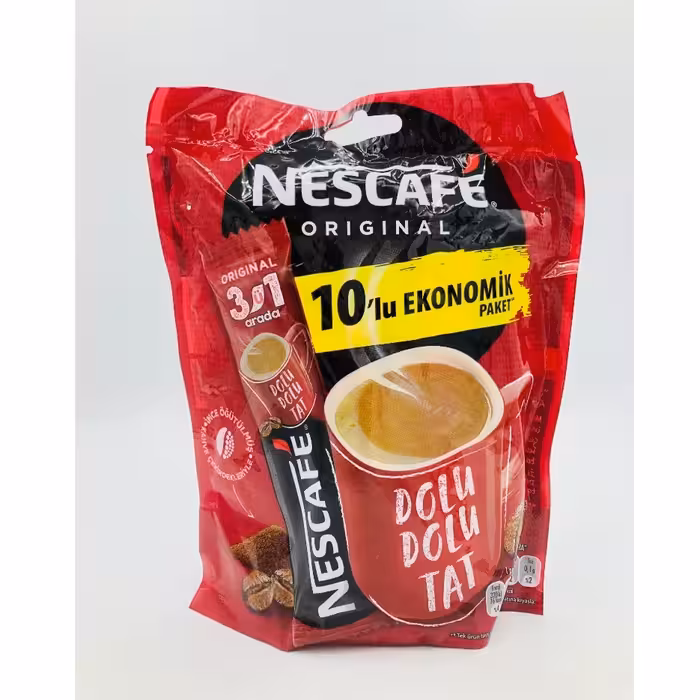 ساشه نسکافه فوری اورجینال ترک بسته 10 عددی 3in1