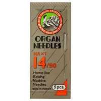 خرید سوزن چرخ خیاطی خانگی ارگان مدل اچ آ HA سایز 14 بسته 5 عددی