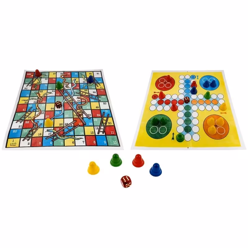 بازی منچ و مار پله پارچه ای فکرآوران