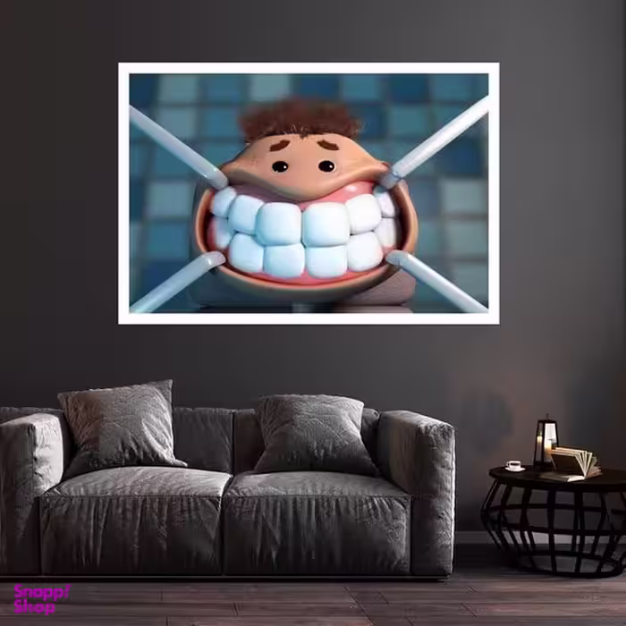 تابلو بکلیت طرح دندان و دندانپزشکی مدل قاب شاسی W-s9499