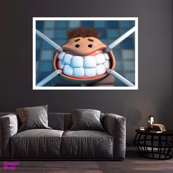 تابلو بکلیت طرح دندان و دندانپزشکی مدل قاب شاسی W-s9499