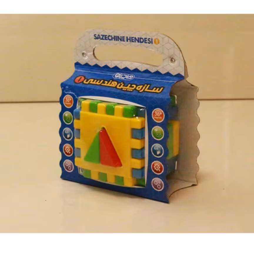 بازی فکری سازه چین هندسی تکی کاوردار

