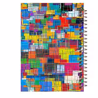 	 دفتر شطرنجی مشایخ طرح رنگارنگ کد CH30 