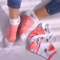 جوراب عروسکی صورتی