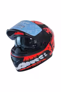 کلاه کاسکت موتورسیکلت چند رنگ FAZER 211 DV ایمنی کامل FACE FANTASTIC RED MTS