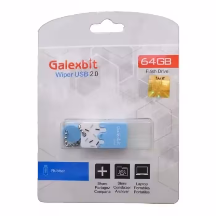 فلش مموری مدل Galexbit Wiper 64GB