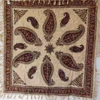 سفره قلمکار(ارسال رایگان) اعلا طرح بته 80سانتی در ارزانی عدالت،سفره سنتی،سفره غذا