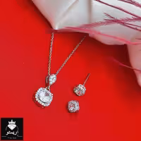 نیمست نقره میکرو  تک تاش(بازنجیر) عیار 925 و آبکاری طلاسفید همراه با فاکتور و ارسال رایگان