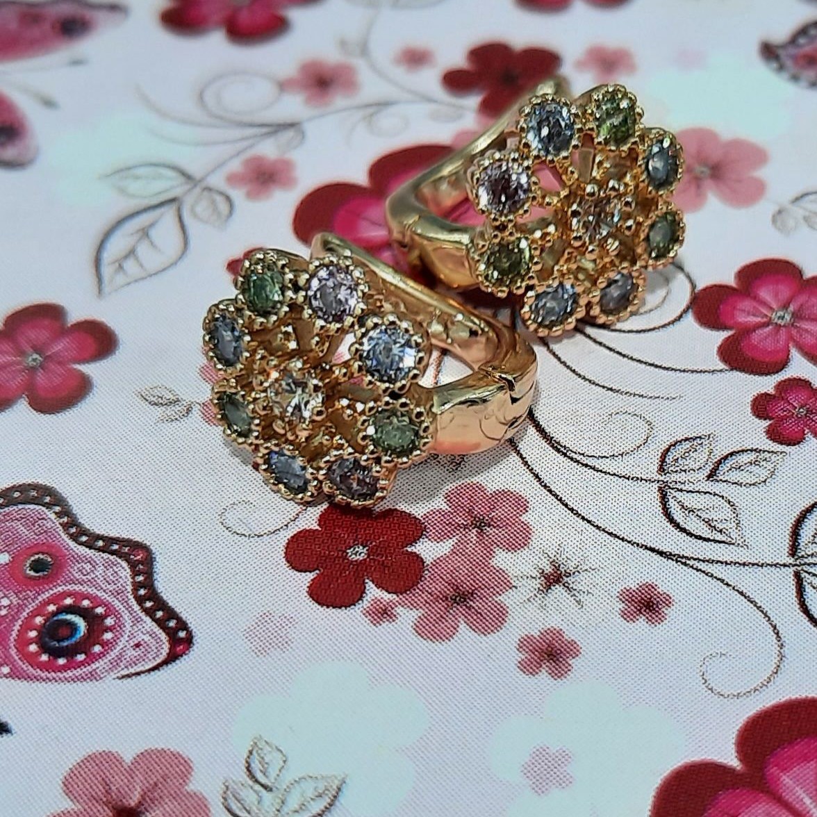 گوشواره ژوپینگ آبکاری طلا