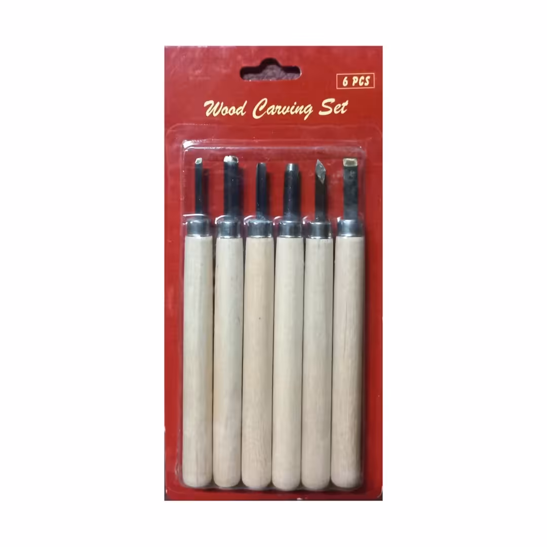 مغار مجسمه سازی مدل دسته چوبی مجموعه 6 عددی 