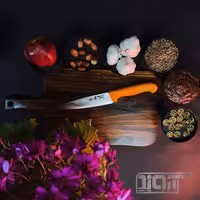 چاقوی آشپزخانه زرد دسته