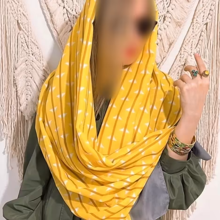 شال نخ ترک بهاره تابستانه خنک سبک زیبا 