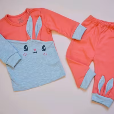 بلوز سلوار دخترانه طرح خرگوش