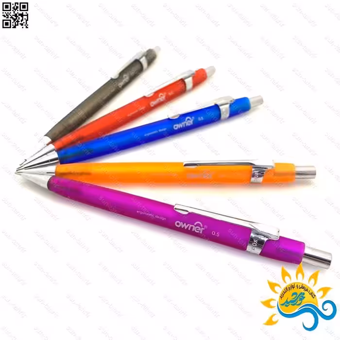 مداد نوکی 9 دهم شیشه ای اونر- مداد فشاری 0.9 رنگی اونر- اتود 9 دهم ژله ای owner