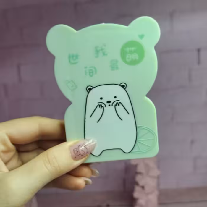 آینه ی قالب خرسی شانه دار با طرح زیبا و فانتزی و کیفیت خوب