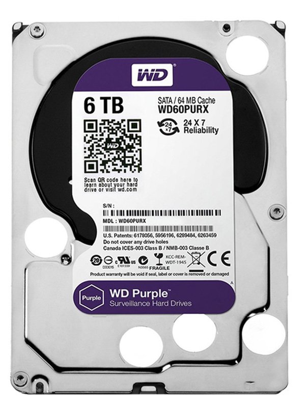 هارد دیسک وسترن دیجیتال 6 ترابایت مدل WD Purple