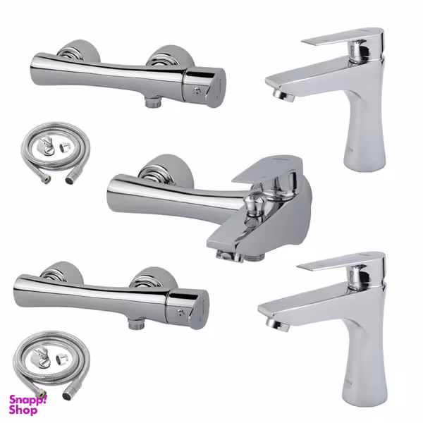 ست شیرآلات کسری مدل الیزابت مجموعه 7 عددی