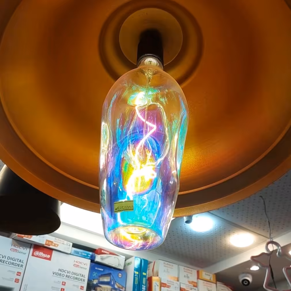 لامپ مجذوب کننده فیلامنتی مدل گازی رنگی با کیفیتی عالی و نور مناسب