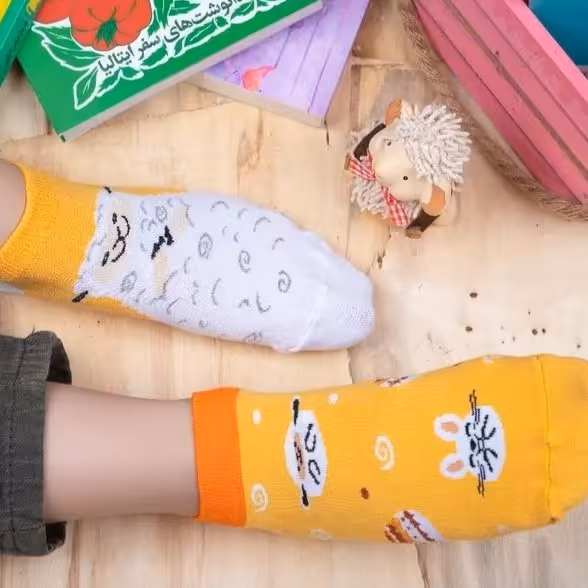 جوراب تابه تاگوسفندی طرح الما