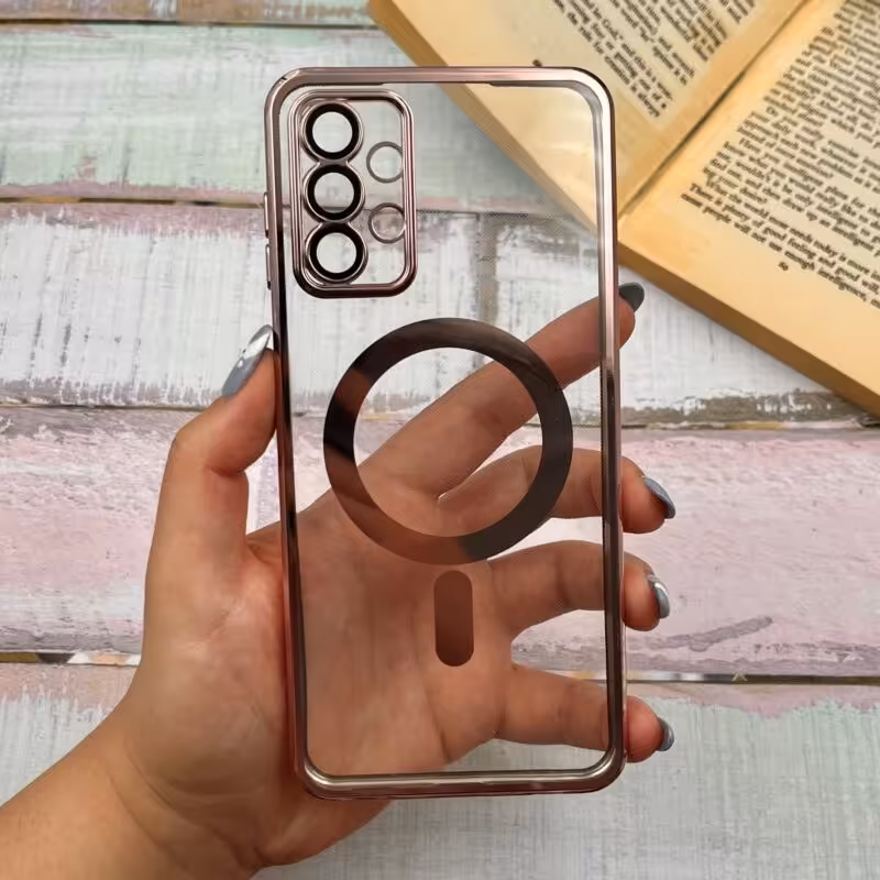 قاب گوشی Galaxy A13 4G - Galaxy A04S سامسونگ اورجینال ژله ای رزگلد کد 14217