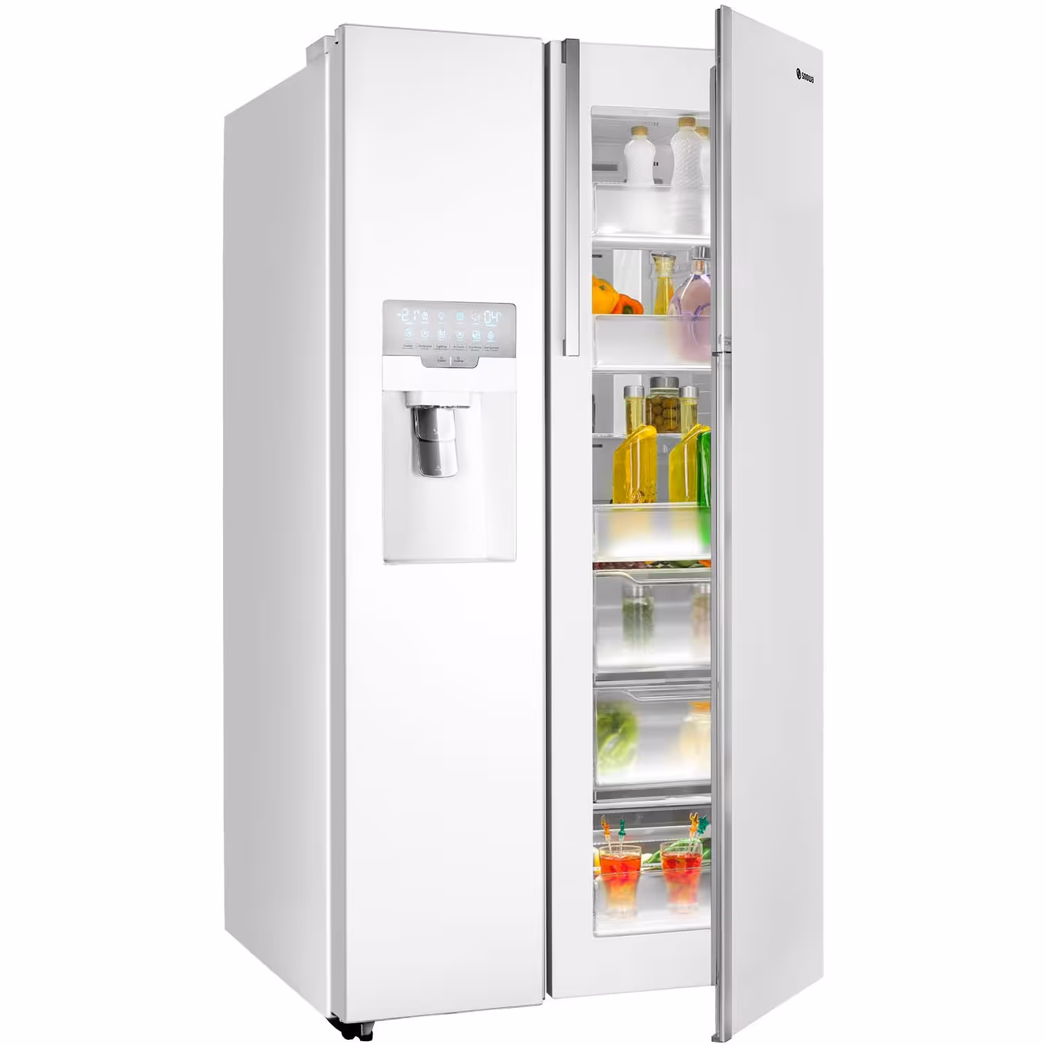 یخچال فریزر ساید بای ساید 35 فوت اسنوا مدل گالری  SN8-3353GW رنگ سفید متالیک