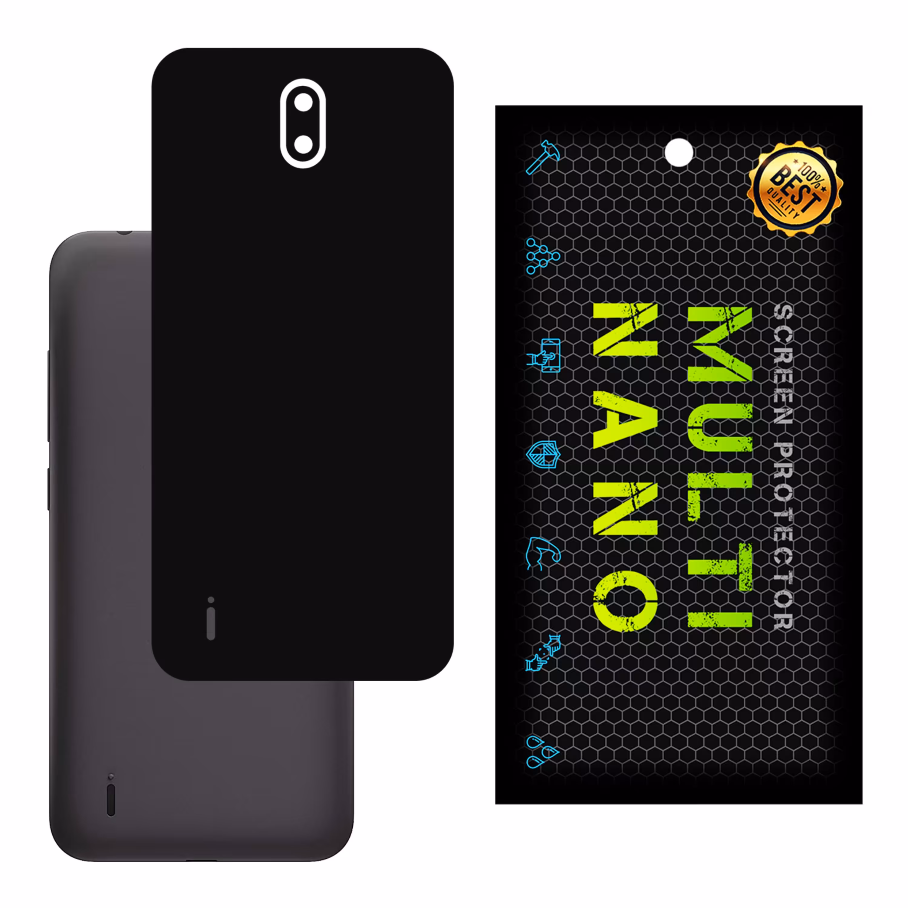 برچسب پوششی MultiNano مدل X-F1M-Black برای پشت موبایل  نوکیا C1 2020 