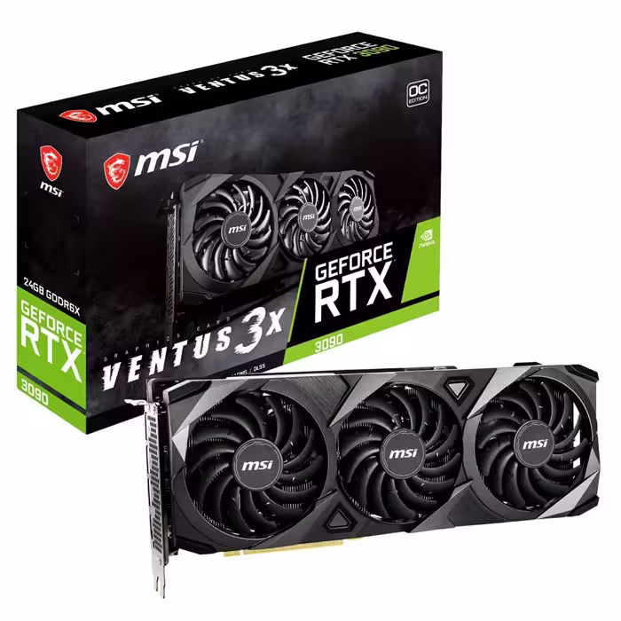 کارت گرافیک ام اس آی GeForce RTX 3090 VENTUS 3X 24G OC