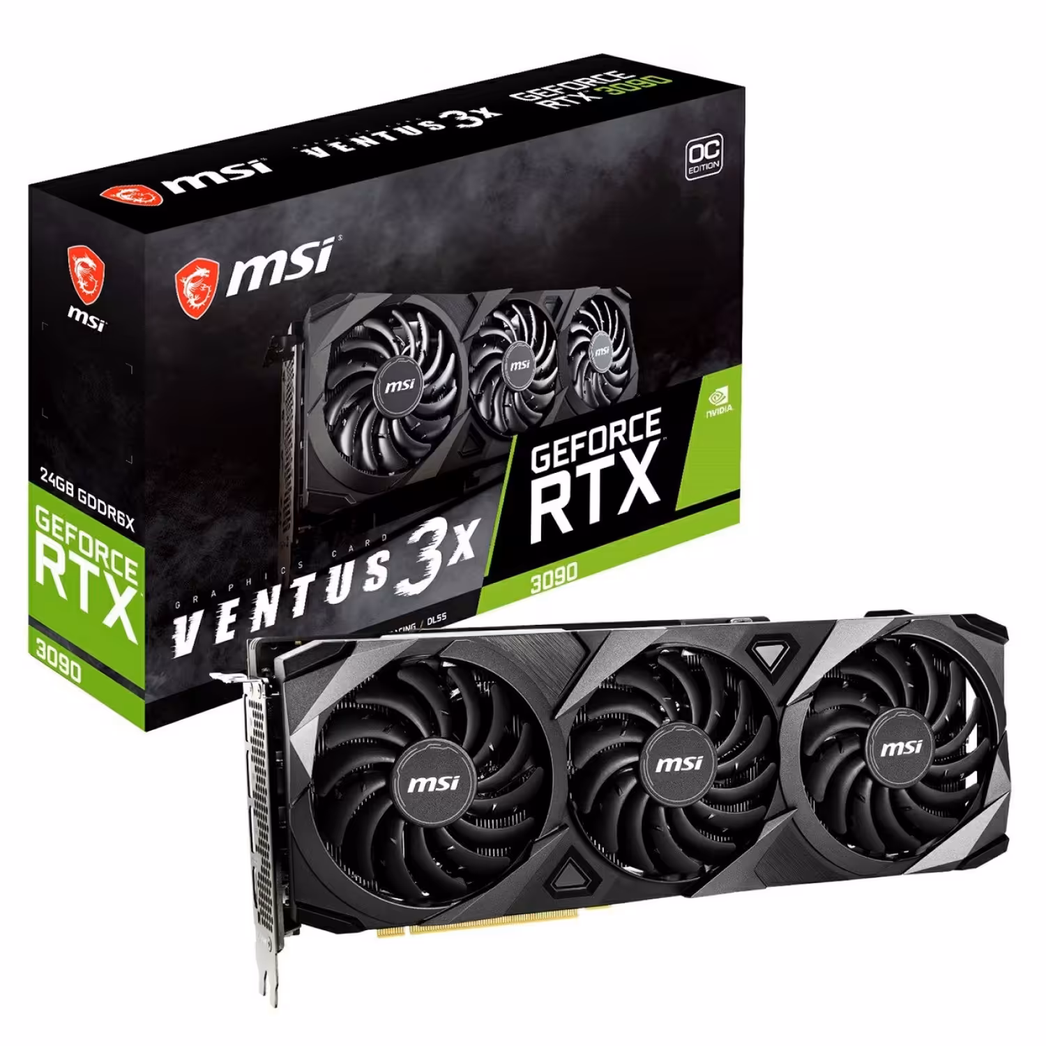 کارت گرافیک ام اس آی GeForce RTX 3090 VENTUS 3X 24G OC