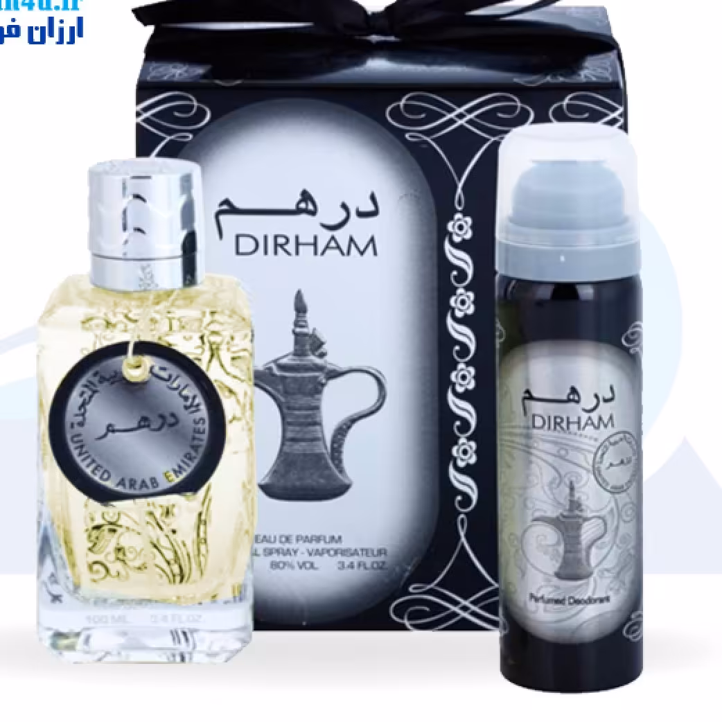 عطر خلیجی درهم و اسپری بدن برند ارض الزعفران ادوپرفیوم 100میل