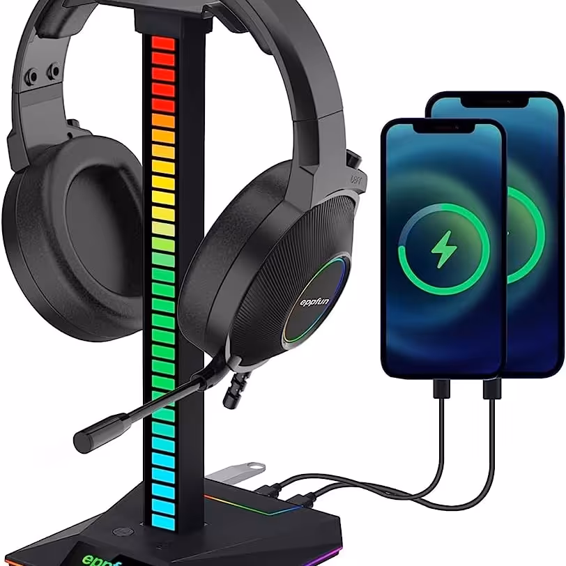 استند هدفون اورجینال RGB و TYPE C بسیار زیبا و خوش ساخت و با کیفیت