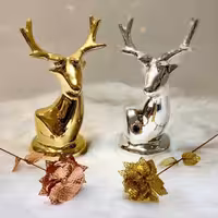 گوزن نشسته کله گوزن سرامیکی