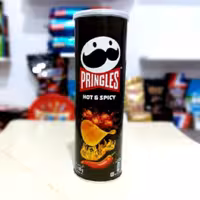 چیپس پرینگلز  طعم هات اسپایسی فلفلی 165گرمی