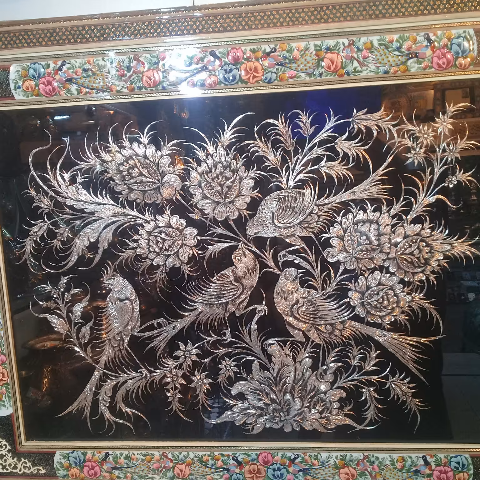 قاب قلمزنی روی مس