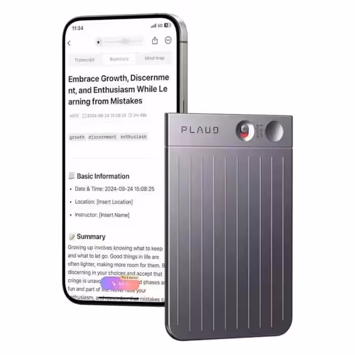 خرید و قیمت ضبط‌کننده صدا هوشمند PLAUD NOTE - کی ام کالا