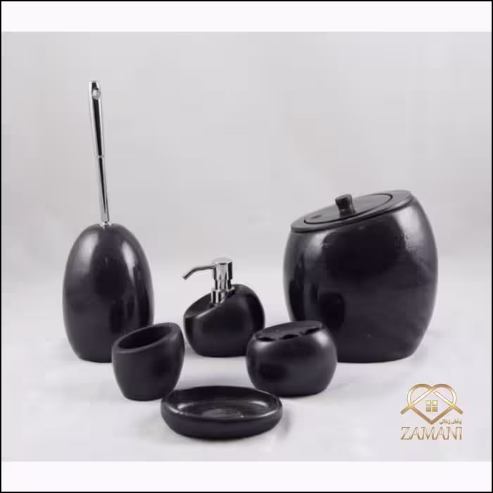 ست سرویس بهداشتی 6 تیکه رزین کد 408